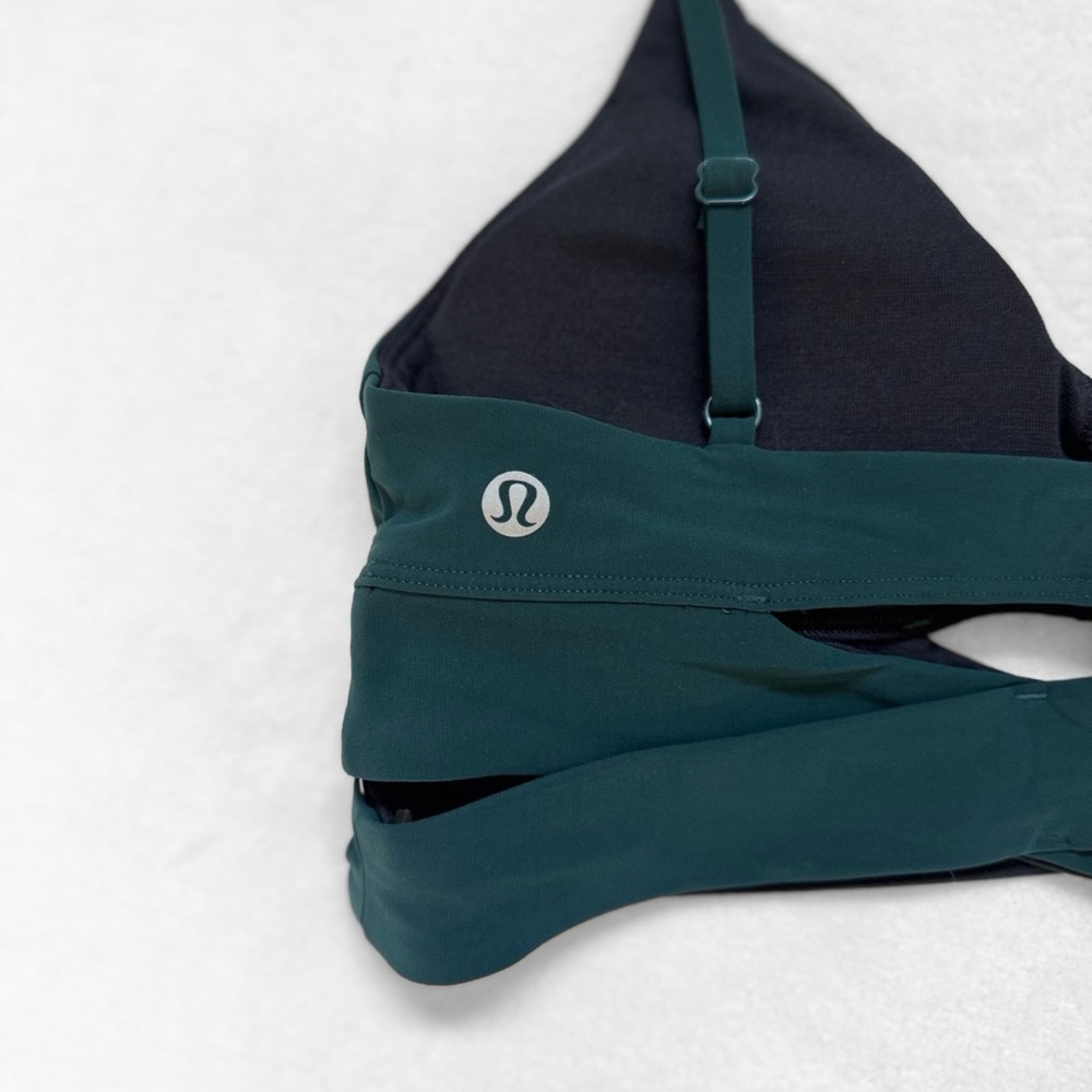 NWT Lululemon V-Neck Crossover Underband Bra – Deep Tide (DPTD) – Size 6 - Picture 7 of 10